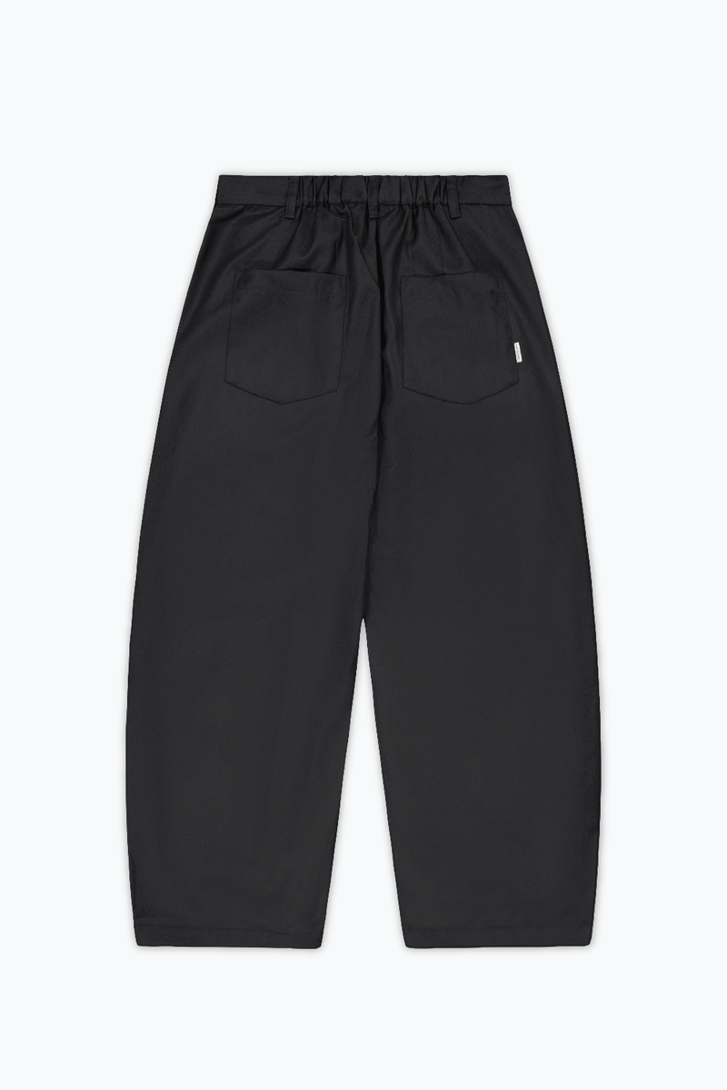 Dart-Knee Pleated Trousers - Charcoal | Porter James