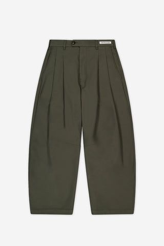 Dart-Knee Pleated Trousers