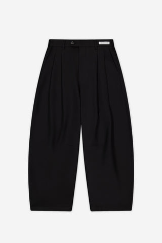 Dart-Knee Pleated Trousers