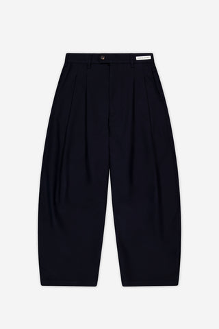 Dart-Knee Pleated Trousers