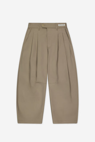 Dart-Knee Pleated Trousers