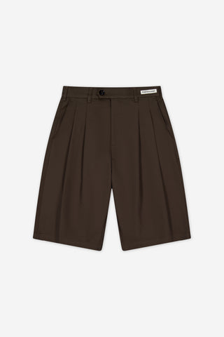 Double-Pleated Shorts