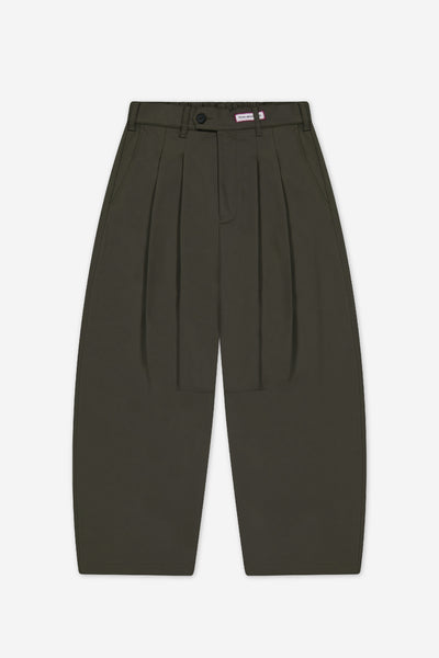Dart-Knee Pleated Trousers