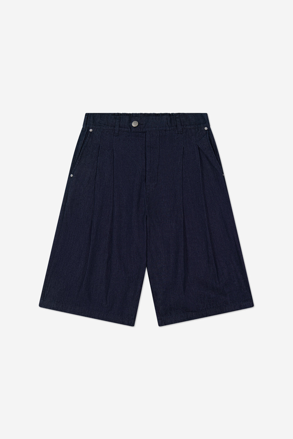 パンツ Wavy Pocket Double pleated Shorts Double-Pleated Shorts - Navy Suiting | Porter James