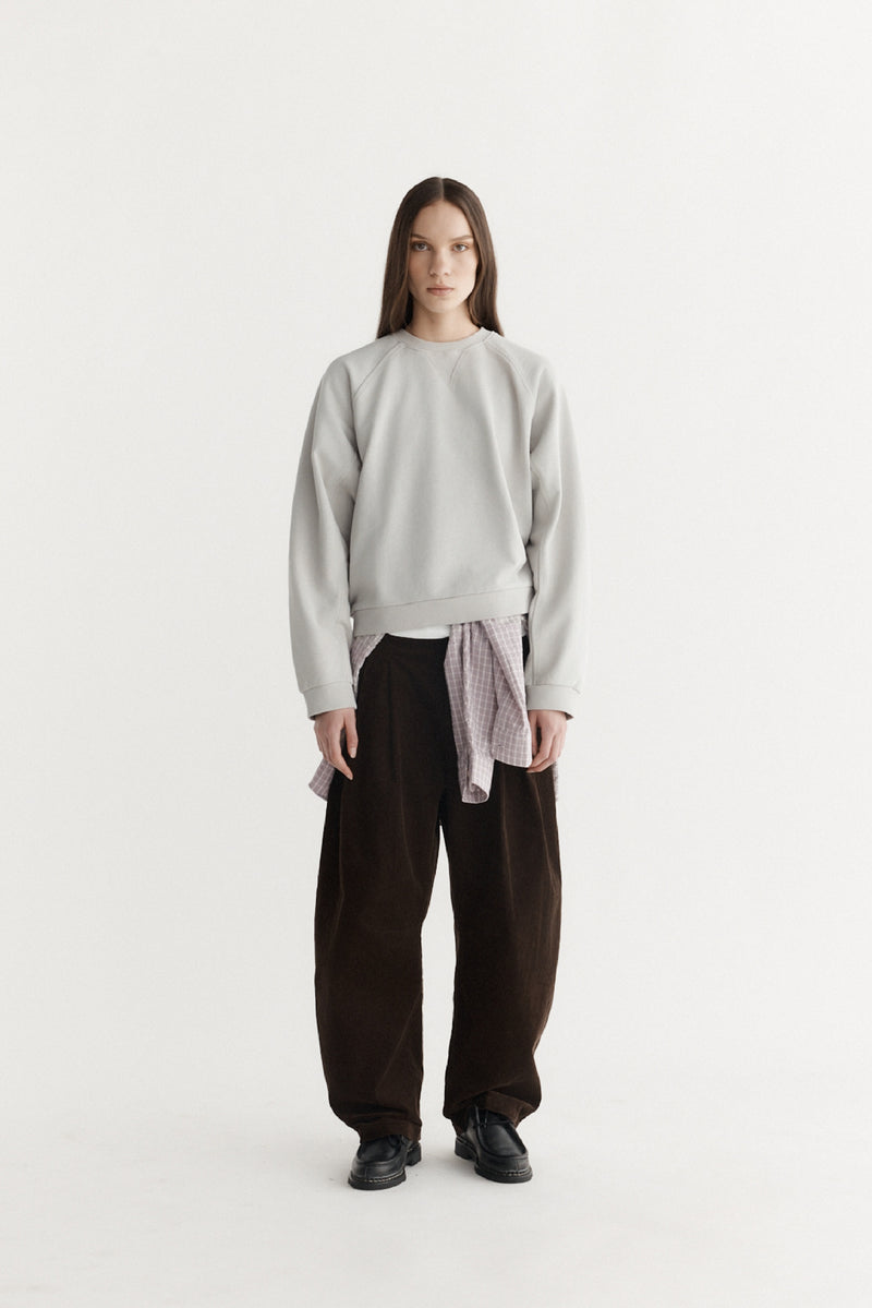 Dart-Knee Pleated Trousers