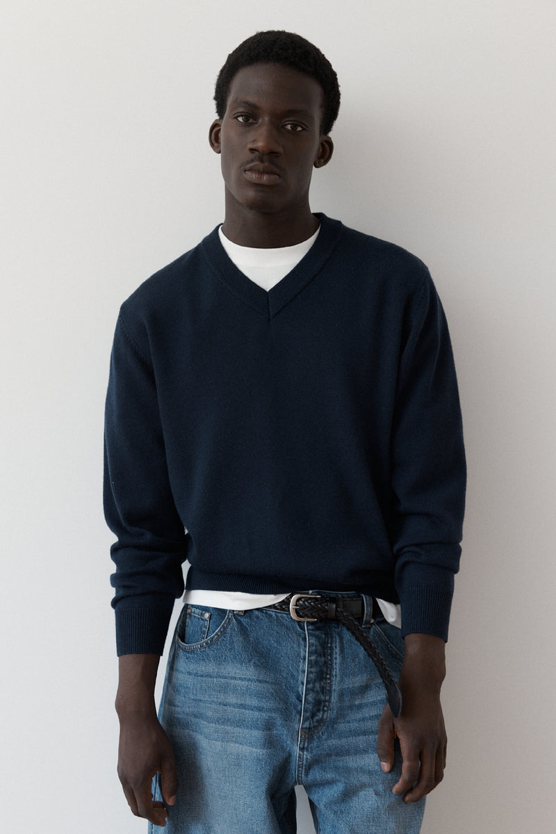 Knitted V-Neck