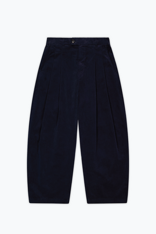 Dart-Knee Pleated Trousers