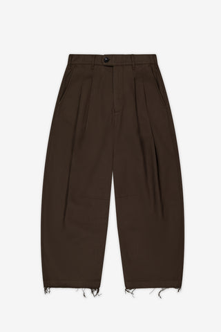 Dart-Knee Pleated Trousers
