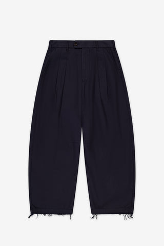 Dart-Knee Pleated Trousers