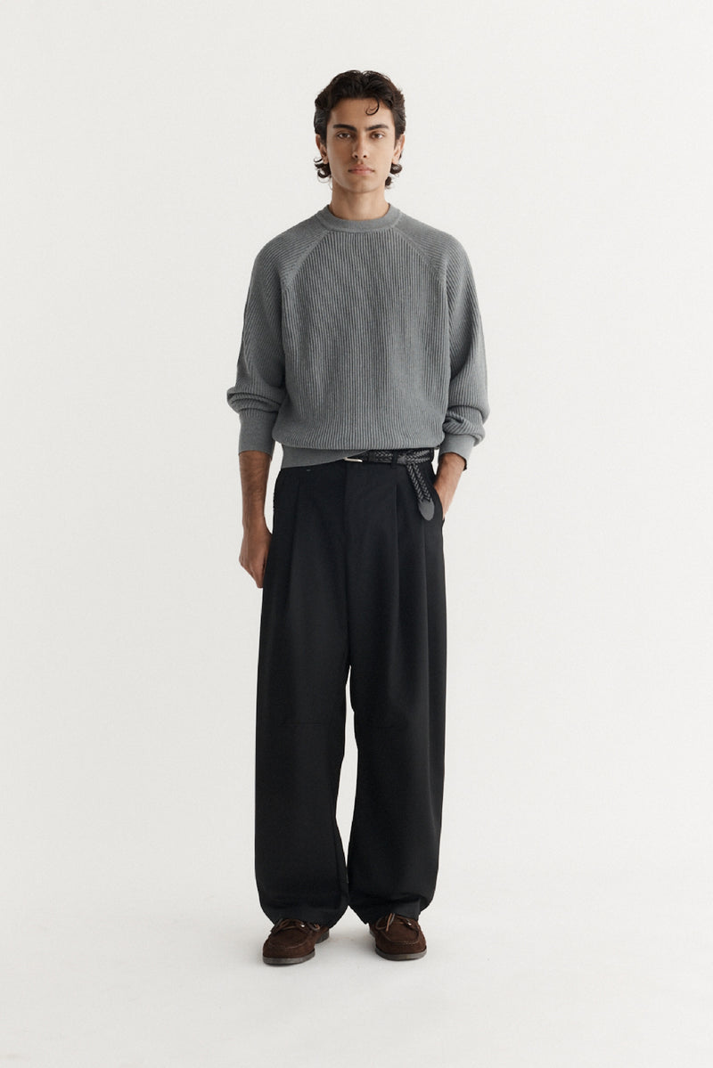 Raglan Ribbed Knit