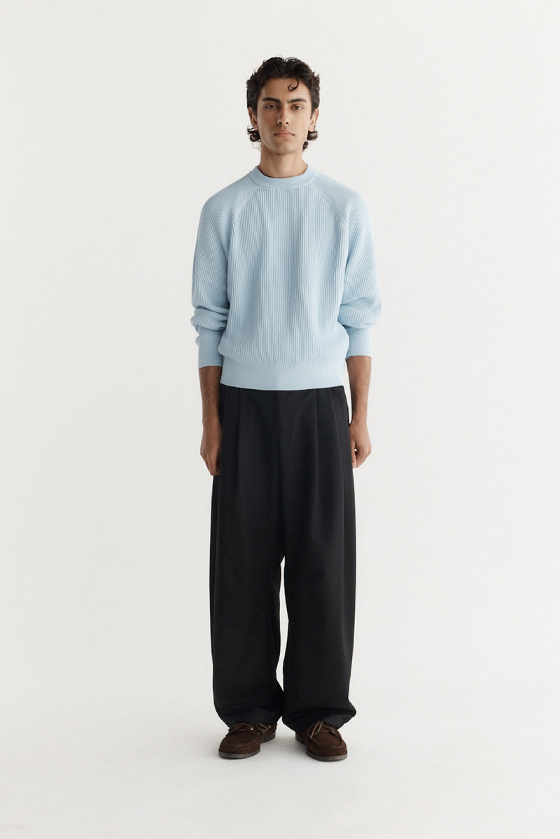 Raglan Ribbed Knit
