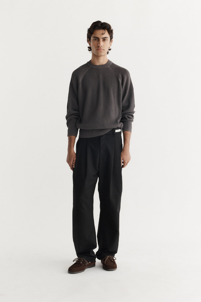 Raglan Ribbed Knit