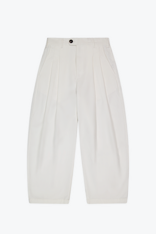 Dart-Knee Pleated Trousers