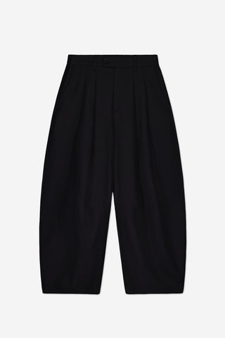 Dart-Knee Pleated Trousers
